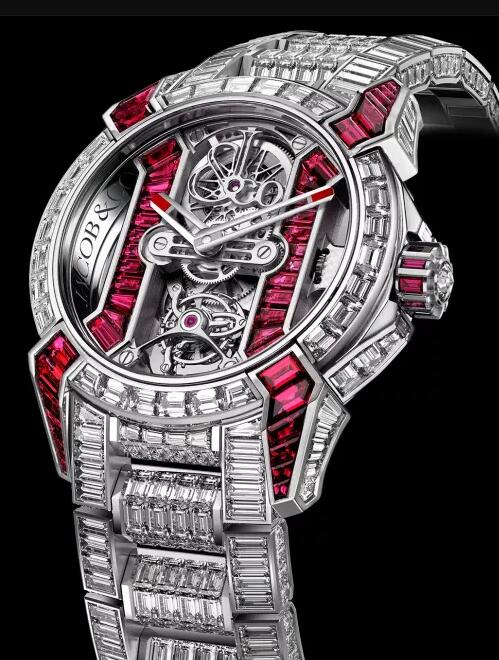 Jacob & Co. EPIC X TOURBILLON BRACELET RUBIES & DIAMONDS Watch Replica EX500.30.BD.BR.A30BA Jacob and Co Watch Price